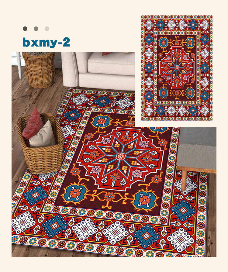 波西米亚地毯,民族风地毯,客厅地垫,茶几垫,卧室毯,地垫,地毯