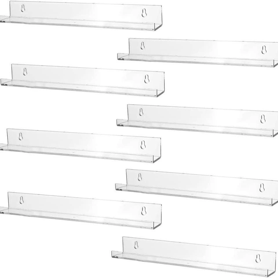 Spice Rack Wall-mounted Storage Rack No-drill Acrylic from Yomiego