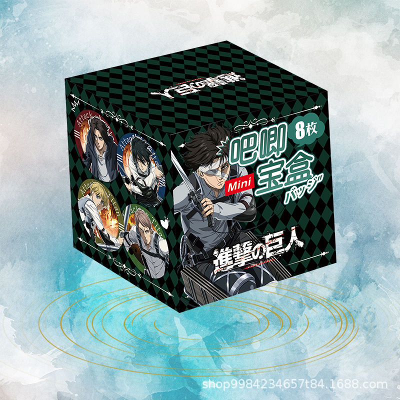 胸章 アニメ風 カピバラ バッジ マイナーメタル ミニギフトボックス入り 8個セット カピバラ|undefined