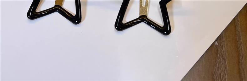 7g Weight Hair Clip Hair Accessories Type 1 Piece Quantity Holiday, Daily Occasion Alloy Material Star Pattern Women's Gender Hollow Out Design IG Style Style Women's IG Style Star Alloy Hollow Out Hair Clip 24