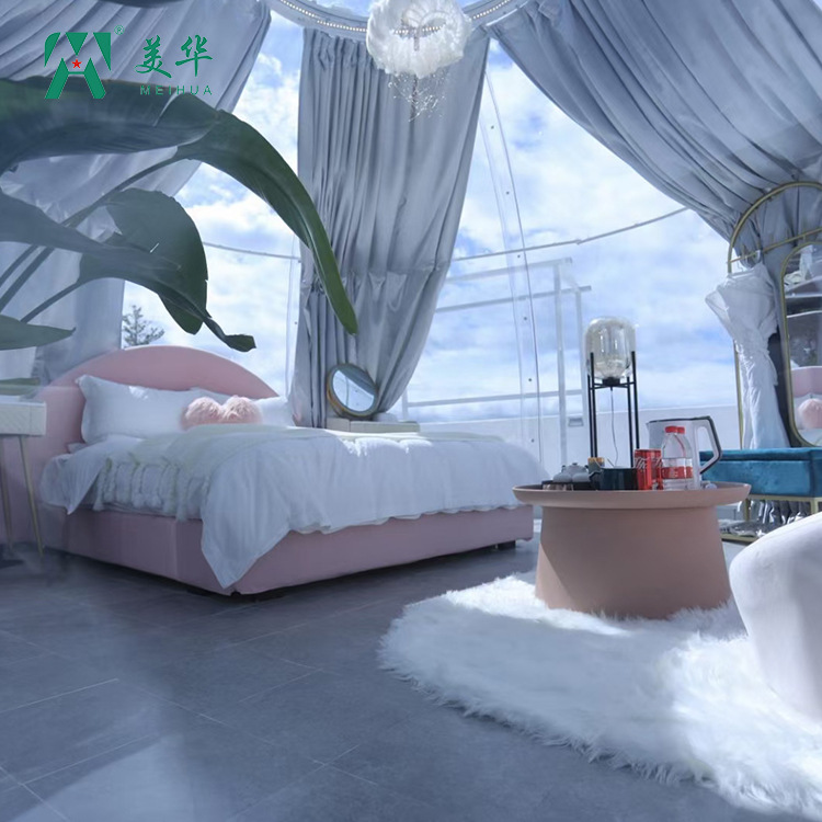 [Ventas directas de fábrica] Internet celebridad burbuja casa PC cielo estrellado B & B camping habitación transparente reloj al aire libre en cielo estrellado Casa