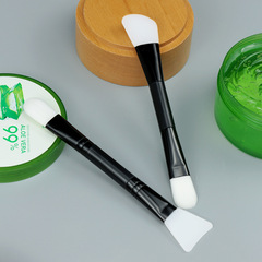 單支臉部塗抹泥膜軟毛面膜刷新款硅膠面膜刷雙頭兩用美容工具毛刷