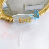 New product pearl ribbon butterfly and Huaya cake decorate the Qixi Valentine's Day love acrylic account