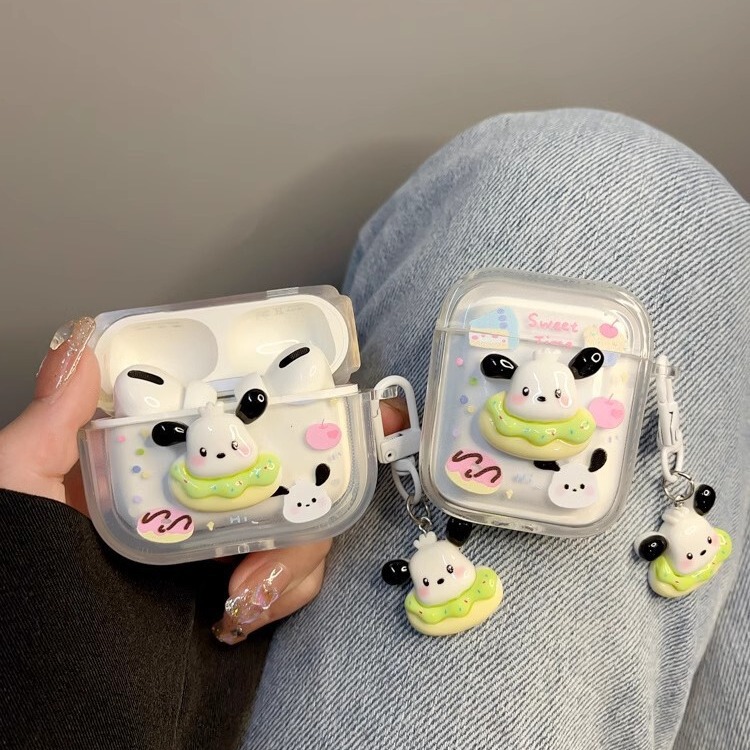 Cartoon Donut Pacha Dog airpods Protective Case 2 Generation Apple Wireless Bluetooth Universal 1/2 Generation Pro