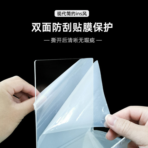 Acrylic bookshelf A4 display rack book stand bracket book tray bookstore picture book desktop album display rack transparent