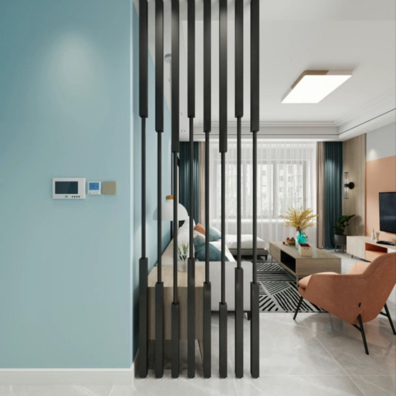 No-Drill Hollow-Out Balcony Simple Modern Entrance Screen Partition Living Room Trendy Foyer Decorative Grille Pillar Wall