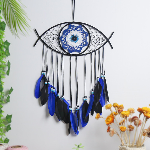 Cross-border hot selling devil's eye home decoration dream catcher wall hanging room decoration dream catcher