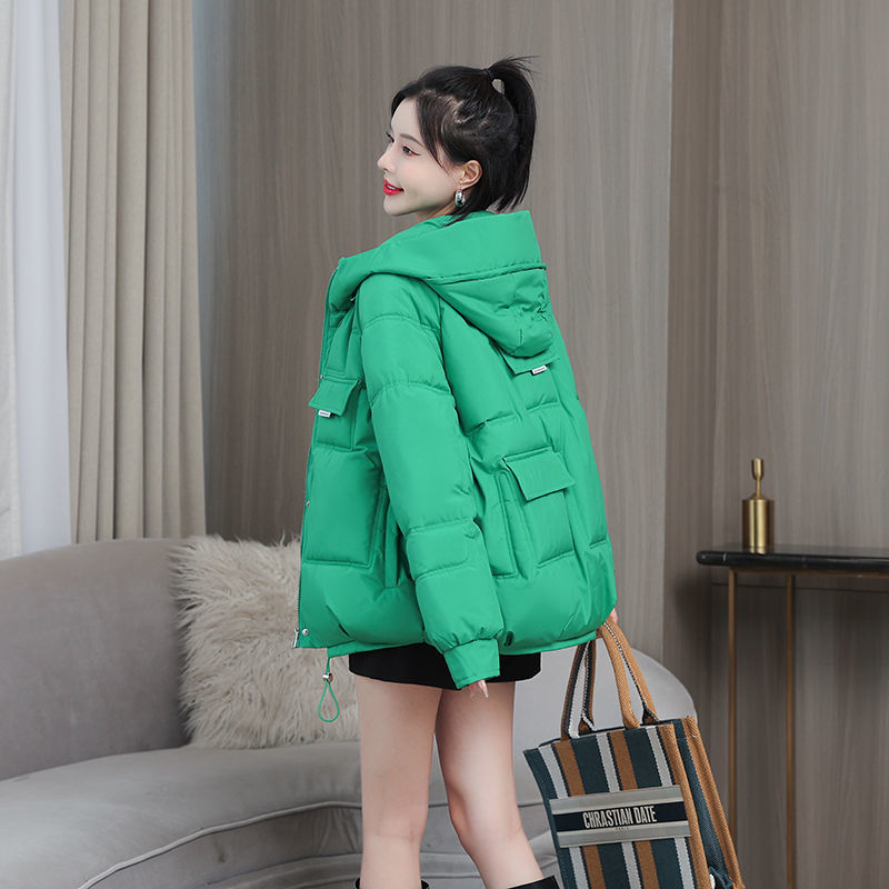 E3139 720K ÁO KHOÁC NỮ HUARYVE ÁO KHOÁC BÔNG MÙA XUÂN THU ĐÔNG PHONG CÁCH HÀN QUỐC DÀY ẤM THỜI TRANG NỮ VẢI BÔNG G02 SẢN PHẨM MỚI