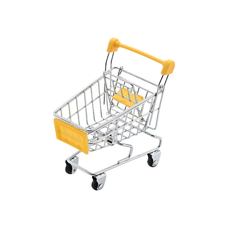 Mini Carrito de Compras Decorativo Pequeño de Hierro, para Almacenamiento de Juguetes image 5