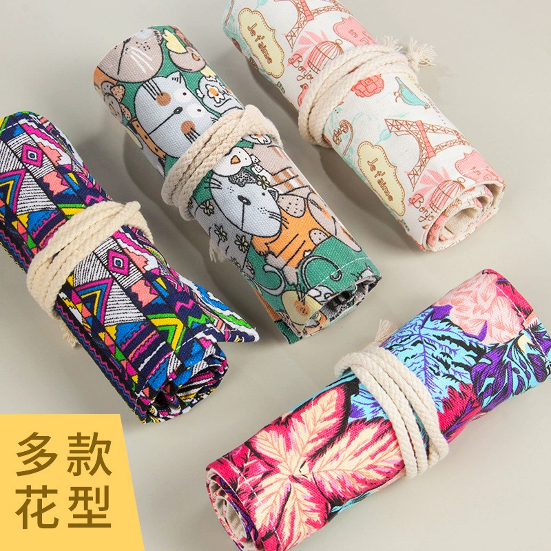 Pencil Case Handheld Art Storage Roll-Up, Capacious 24–72 Slots, Compact 38×20 cm