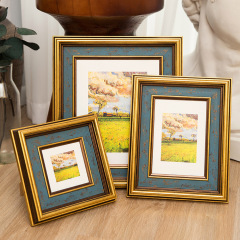 Vintage American Retro Mini Picture Frame 6 7 8 inches Framed Photo Album Wall Mount Stand Photo Frame for Hanging on Wall, Desk Display Frame