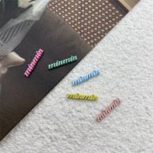 新款彩色英文合金配件迷你饰品贴片个性发饰手机壳鞋服DIY材料