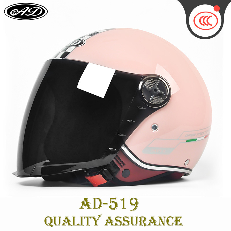 Motosiklet kaskı (dəbilqə) | Motuoche Motorcycle Helmet for - pink-checkered-flag-long-tea-visor