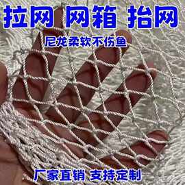 全新尼龙网不伤鱼拉网养殖网抬网隔断清塘网捕鱼网沉网养鱼网箱