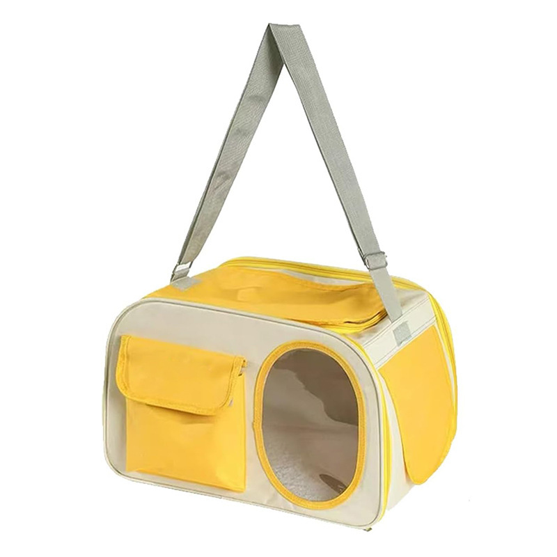 Mochila Portátil para Mascotas de Poliéster Transpirable para Perros y Gatos