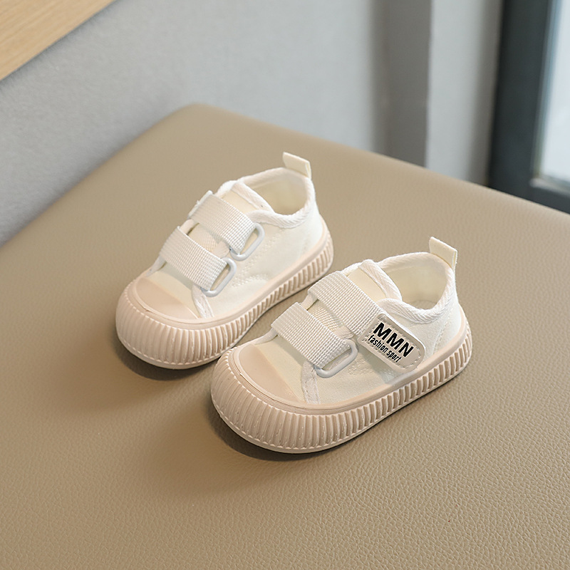 Scarpe di tela per bambini per ragazze, primavera autunno suola morbida bianca tavola versatile per bambini di piccole e medie dimensioni_voghion.com