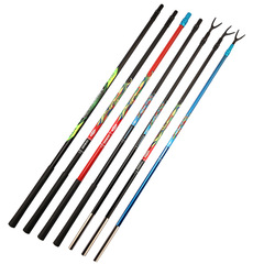Spinning Rod Support, Long Section Pole Support, Lightweight Hard Rod Support, Carbon Fiber Telescopic Positioning Fishing Rod Holder