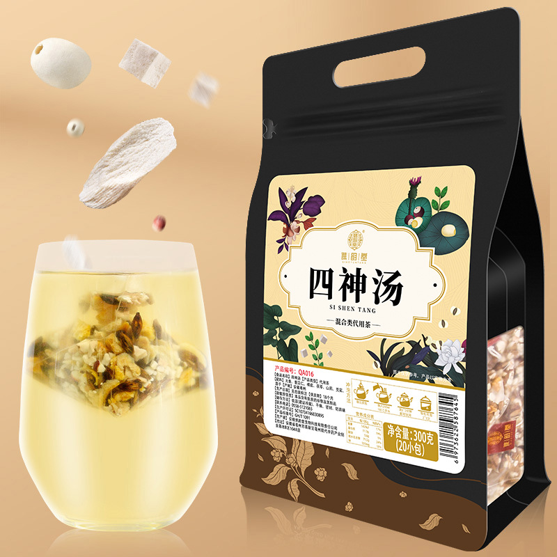 谯韵堂 四神汤300g/袋 20小包 茯苓莲子芡实山药四物 大麦薏米茶