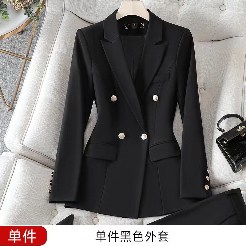 高端西装套装女春秋职业装气质大学生面试正装酒店经理工作服外套|undefined