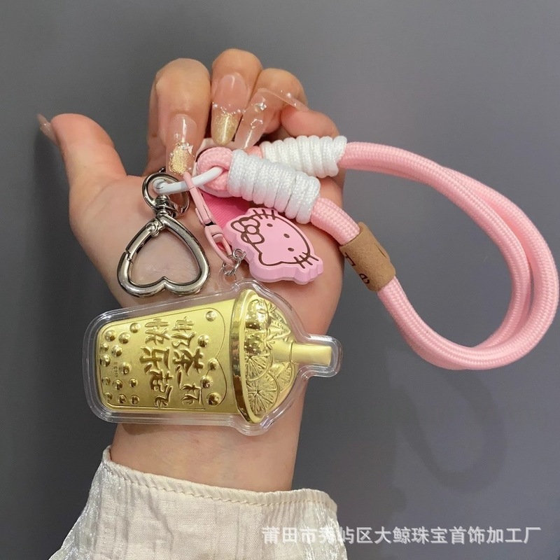 純金 999 携帯電話ペンダント 20mg ドラえもん 財神 ストロベリーベア KT 招き猫 バッグペンダント キーホルダー|undefined