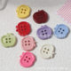New Candy Color Cute Apple Button DIY Accessories Children's Wear Women's Wear All-match Decorative Plastic Button