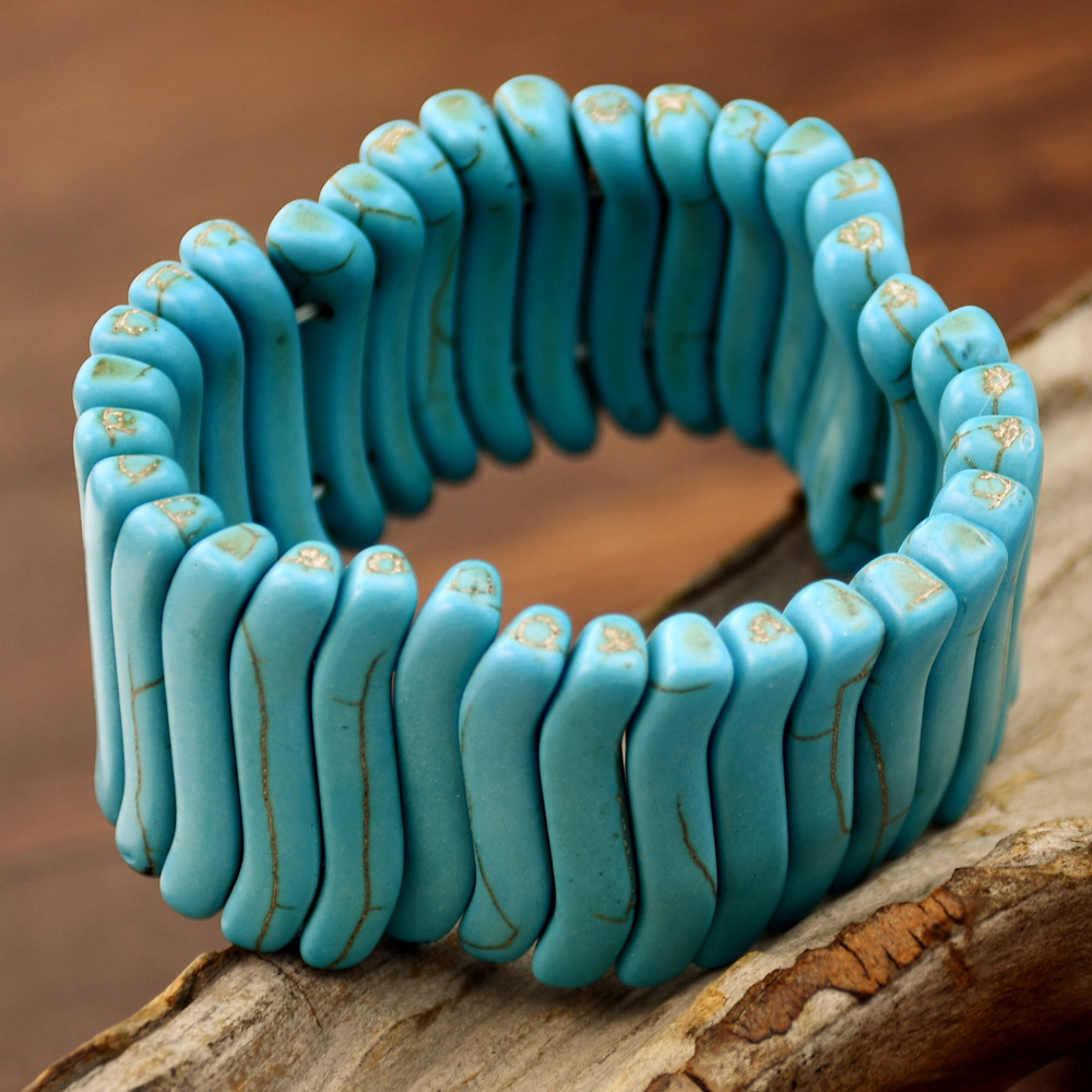 Bangle Classification Retro Solid Color Turquoise Women's Bangle