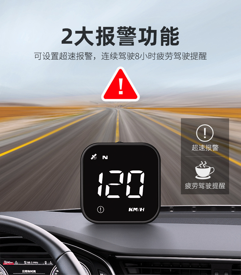 Smart Hud Head-Up Display Gps Car Universal Multi-Function Speedometer Portable Display Driving Computer