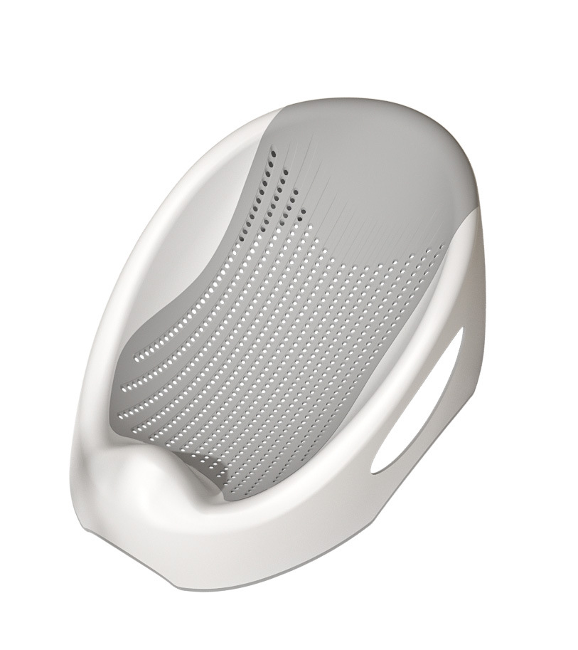 Newborn Baby Bathing Rack, Baby Sitting and Lying Down Non-Slip Plastic Silicone Bath Tub Universal Shower Bed Hanging Bath Bag