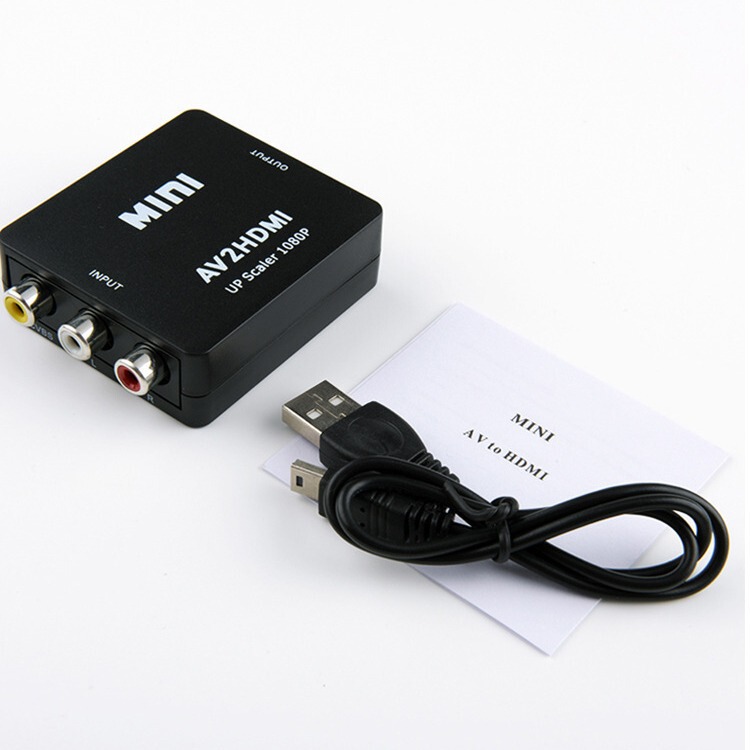 Av to HDMI Converter Audio Video Switch Hd Mini Av to HDMI White and Black Wholesale Av to HDMI Converter Audio Video Switch Hd Mini Av to HDMI White and Black Wholesale
