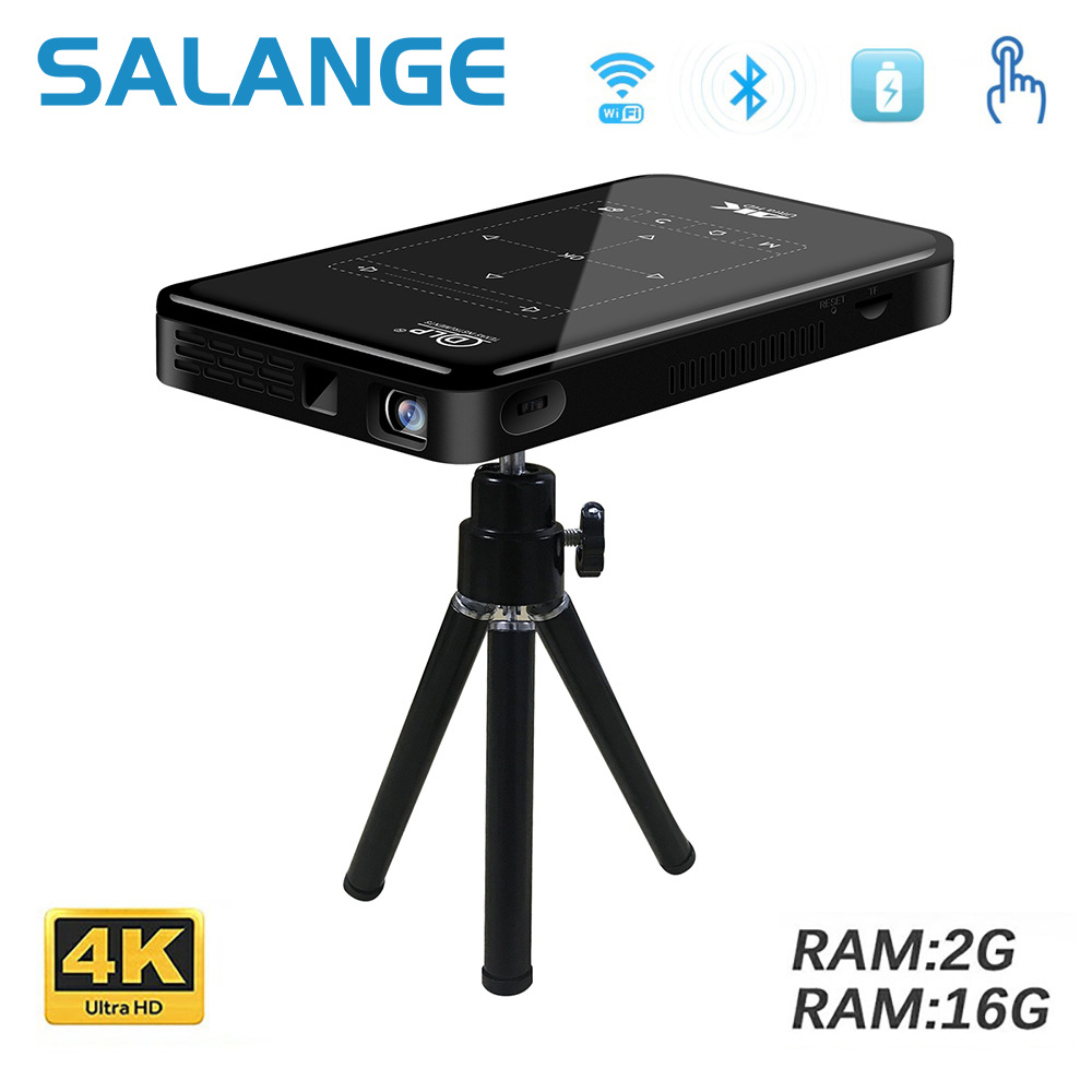 Proyector casero portátil del teléfono móvil de Android del proyector del Mini proyector elegante de 4K HD DLP mini