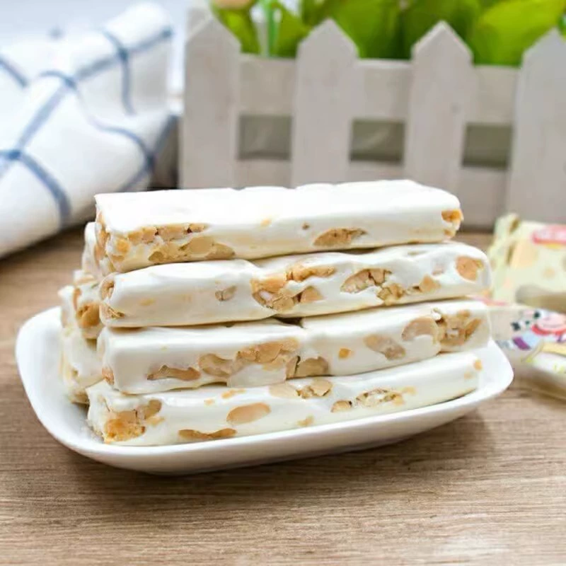 Старомодный соленый нуга ручной работы арахис нуга ностальгия детские закуски закуски мягкие конфеты нуга завод