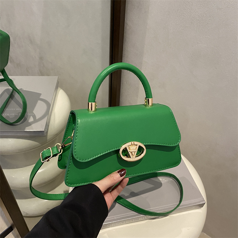 Bolso de hombro femenino 2025 elegante color sólido estilo minimalista