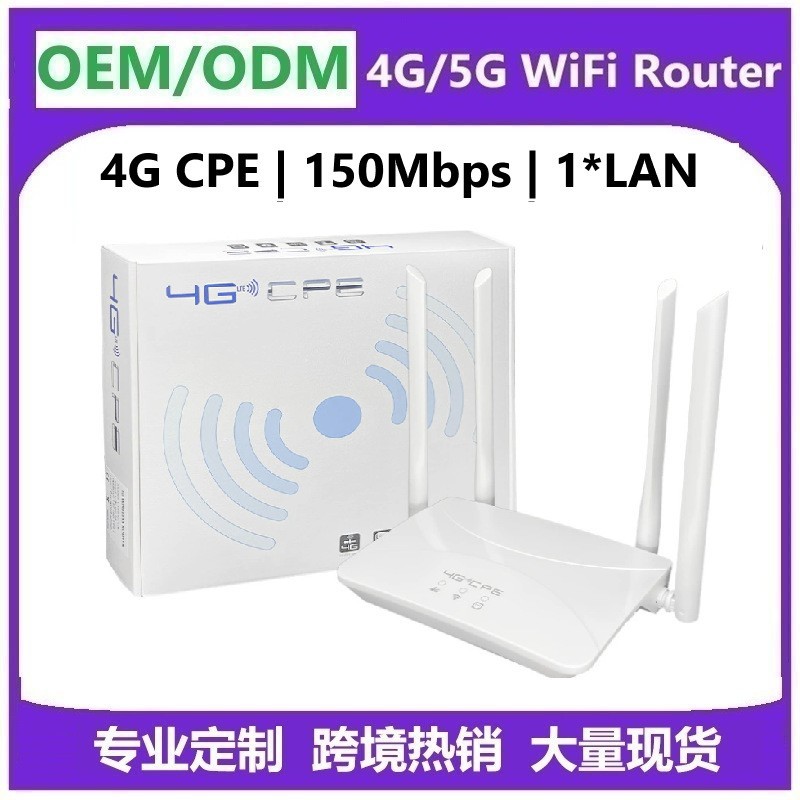 4G router inalámbrico plug-in tarjeta externa 4 antena plug-in de cable de red Puerto Nuevo 4G CPE oficina en casa CPF912