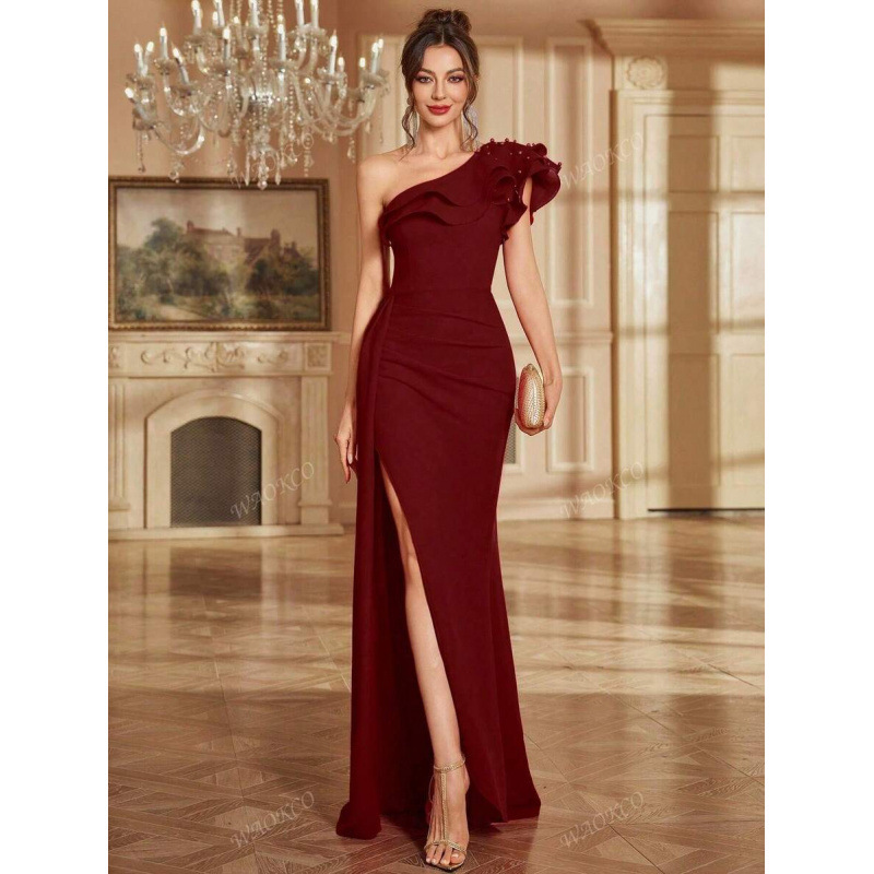 Aliexpress Autumn Foreign Trade New Women Party Wear Slit Sequin Decorated Wedding Guest Dress Aliexpress Autumn Foreign Trade New Women Party Wear Slit Sequin Decorated Wedding Guest Dress