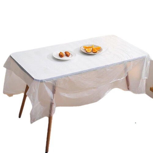 Disposable tablecloth waterproof hotel restaurant tablecloth high quality tablecloth household thickened plastic film rectangular