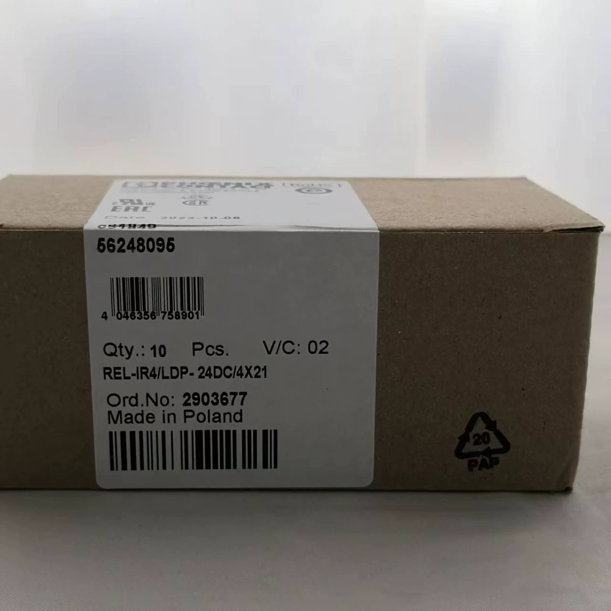 2903677 Phoenix REL-IR4/LDP- 24DC/4X21 - однофазное реле Spot, торг
