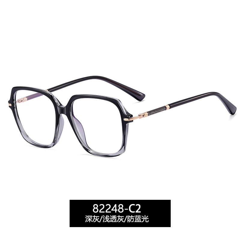82248 nuevo marco óptico de lujo europeo y americano de mujer fábrica de gafas de miopía spot pin de pegamento de oro marco de gafas CP image 8