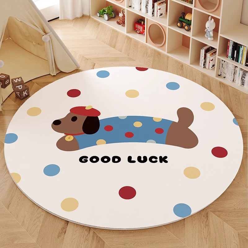Cartoon children's carpet made of faux fur for home use for living…