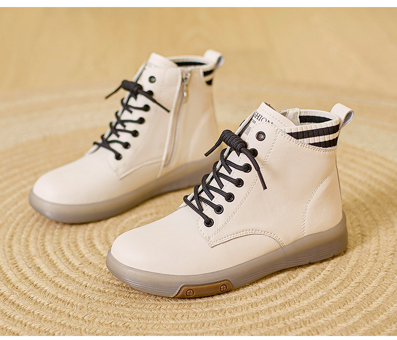 Stivali da pioggia da donna da donna Stivaletti in gomma Pelliccia sintetica Punk Tacco medio vintage Punta quadrata Scarpe da esterno con cerniera stringate_voghion.com