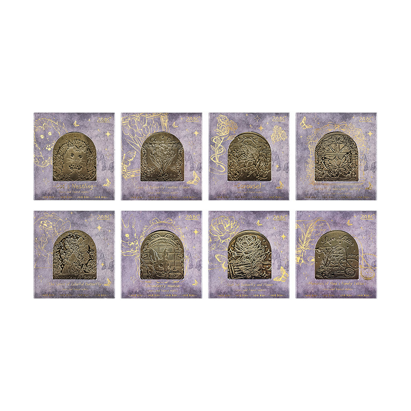 Estrellas y morino abrazadera de metal retro abrazadera de contabilidad de mano abrazadera de papelería diy abrazadera de cobre de boca ancha carpeta