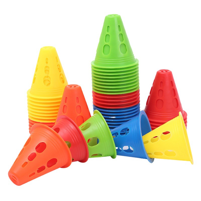 8CM roller skating pile cup flat flower pile skating shoes road obstacle angle logo barrel tube around pile small cone barrel training props