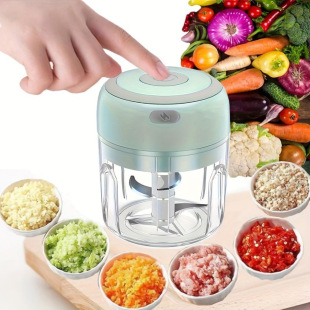 Electric Garlic Masher Wireless Electric Garlic Beater Garlic Pull Garlic Spudder Garlic Press Household Mini Garlic Masher
