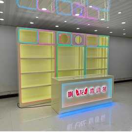 整店设计精品饰品店展示架高端电玩城潮玩店手办货架积分兑换展柜