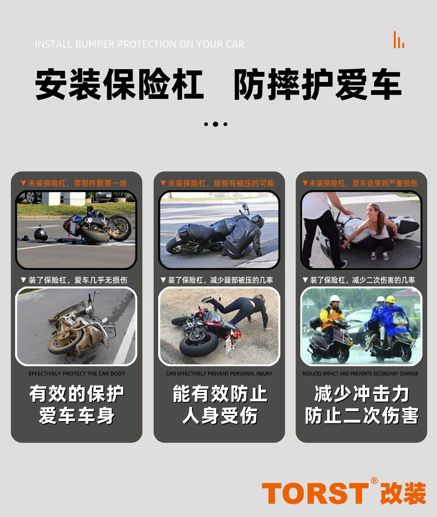 Suitable for 25 models of PCX160 bumper special carbon steel protective bar full surround protective bar body anti-fall frame