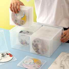 cd收纳盒收纳箱多片CD盒大容量蓝片专辑游戏碟PS4储存独立站批发