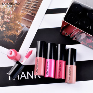 LAMUSELAND La Mousse Lan 12 color lip gloss matte not easy to stick Cup longer liquid lipstick