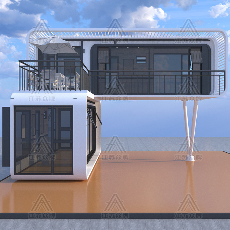 Casa móvil exterior de doble capa con forma de manzana, alojamiento tipo cápsula espacial, casa de huéspedes, terraza acristalada de hotel, mismo modelo que se utiliza en lugares escénicos.