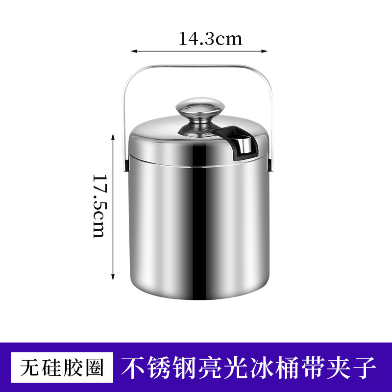 304 acero inoxidable de doble capa barril de hielo portátil al aire libre barril de música barril de cerveza fría barril de champán vino tinto