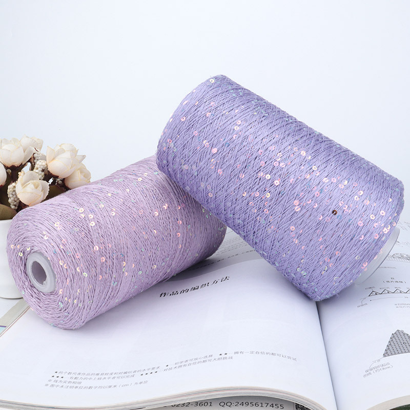Silk Joy/Tencel Iridescent Sequin Handwoven Yarn Ball Crochet Special Thread Colorful Sequin Yarn Wholesale 500g Silk Joy/Tencel Iridescent Sequin Handwoven Yarn Ball Crochet Special Thread Colorful Sequin Yarn Wholesale 500g