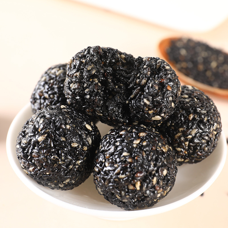 黒胡麻丸500g 西域皇后黒胡麻スナック特産品 胡麻丸黒胡麻球 卸売|undefined